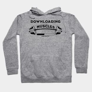 Downloading muscle | gym t-shirt | gym wear | gym motivation products | gym products Hoodie